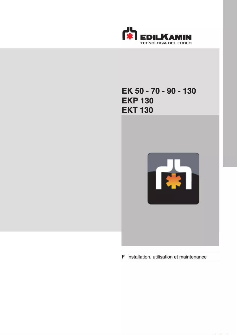 Page 1 of the manual User Manual Edilkamin EK 50