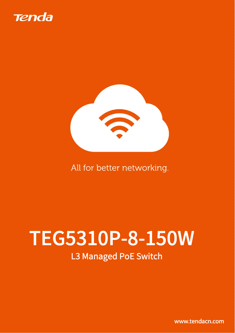 First page image of the manual for TEG5310P
