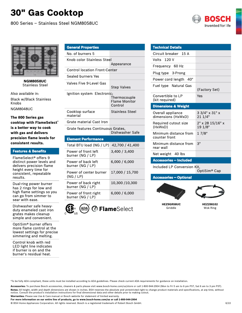 First page image of the manual for NGM8058UC