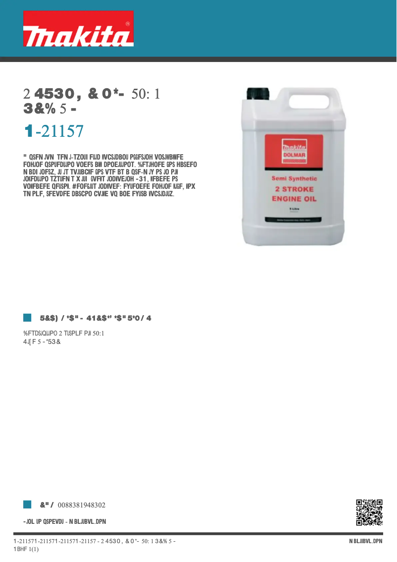 First page image of the manual for P-21157