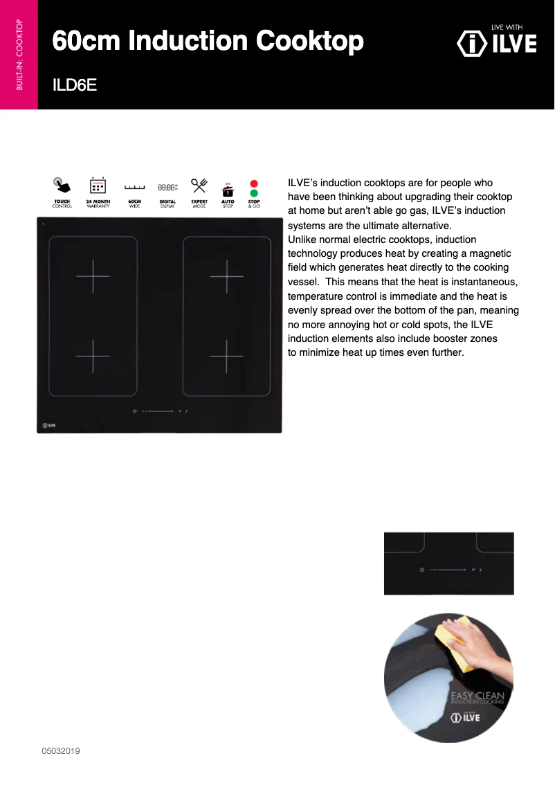 First page image of the manual for ILD6E