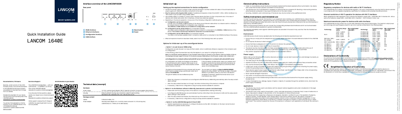 Image de la première page du manuel de l'appareil 1640E