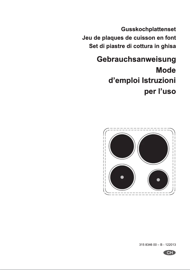 First page image of the manual for PS+B303