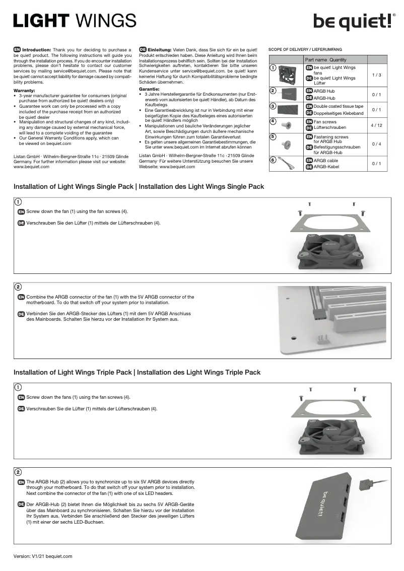 Image de la première page du manuel de l'appareil BL076