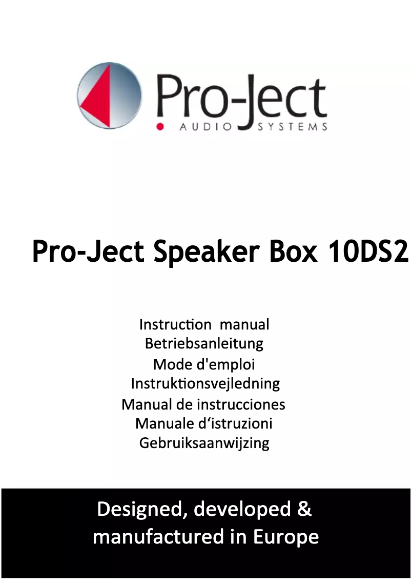 First page image of the manual for Speaker Box 10 DS2
