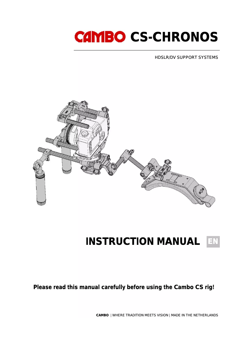 First page image of the manual for CS-CHRONOS