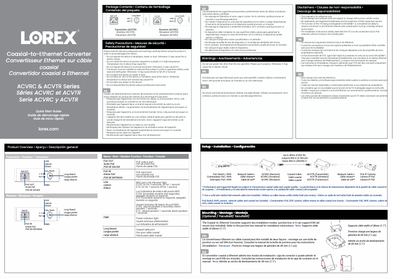 First page image of the manual for ACVTR