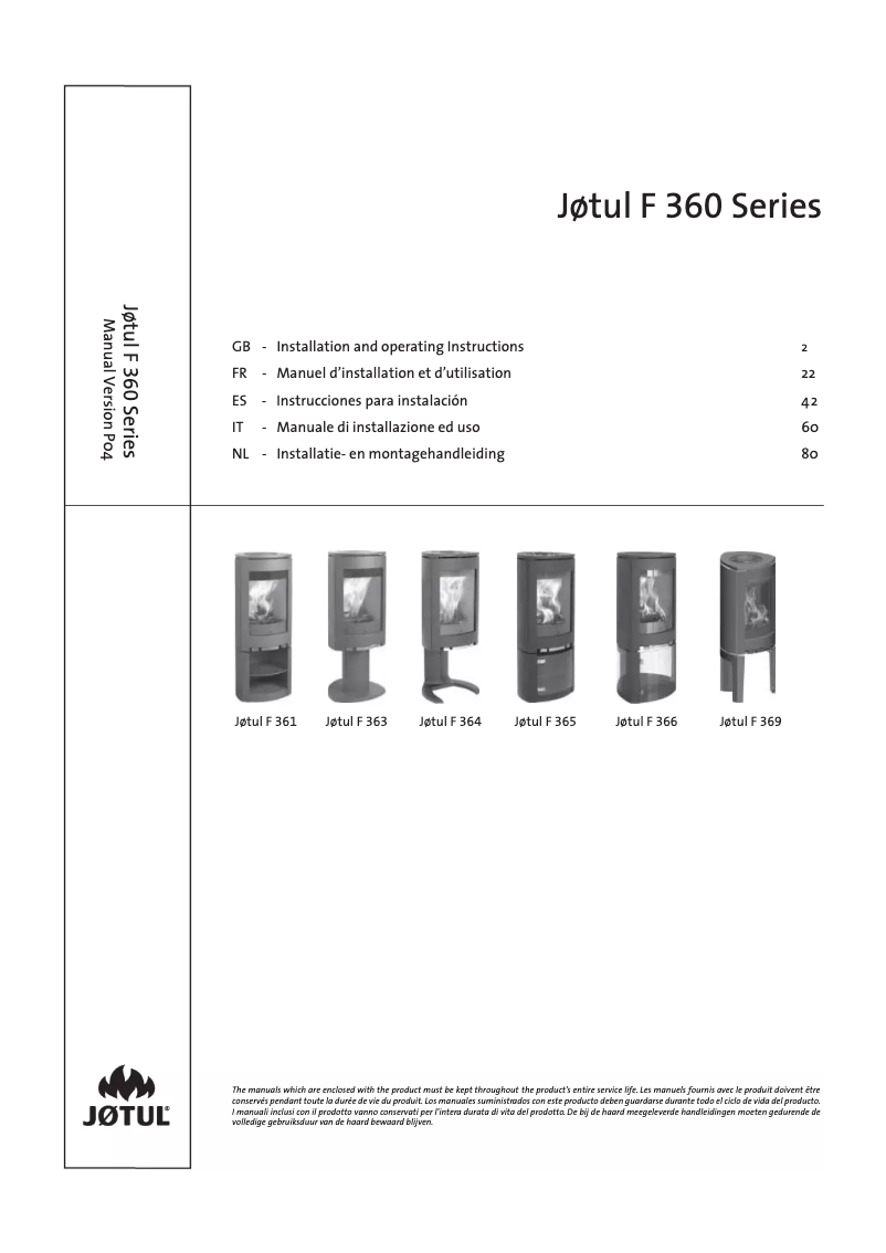 First page image of the manual for F 364