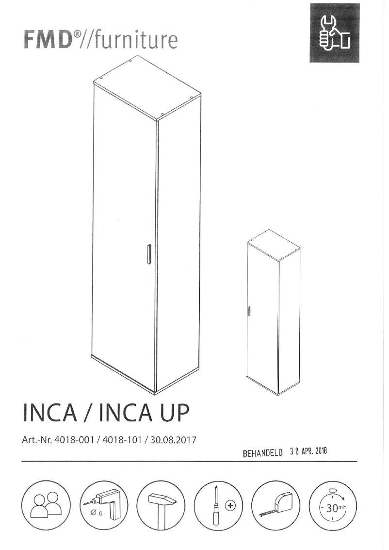 First page image of the manual for Inca