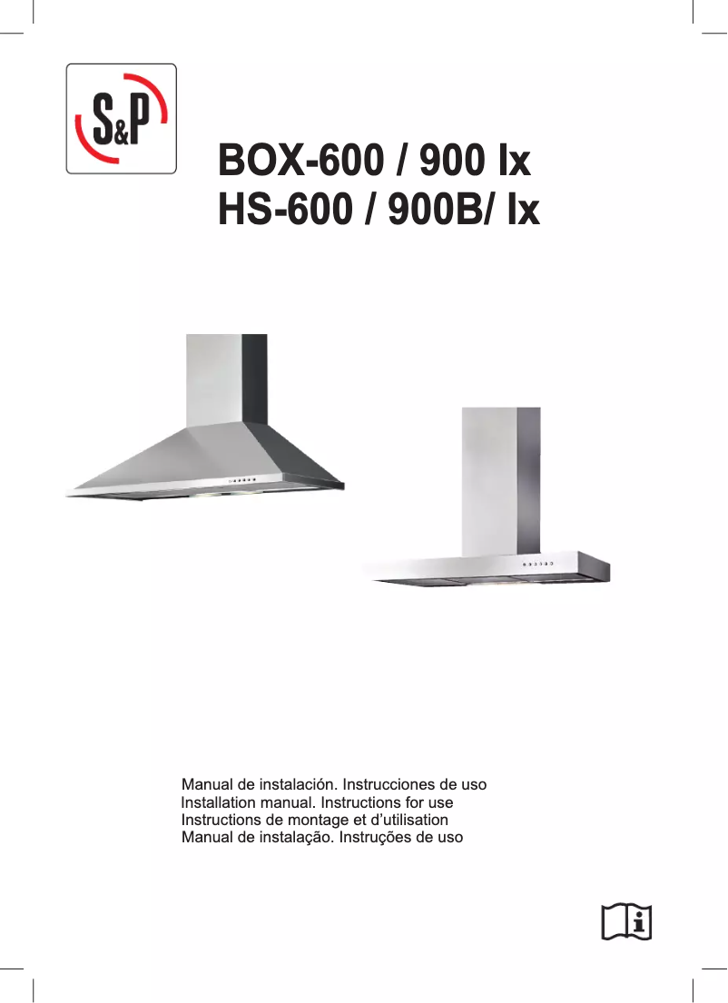 Page 1 of the manual User Manual Soler & Palau BOX-600 INOX N