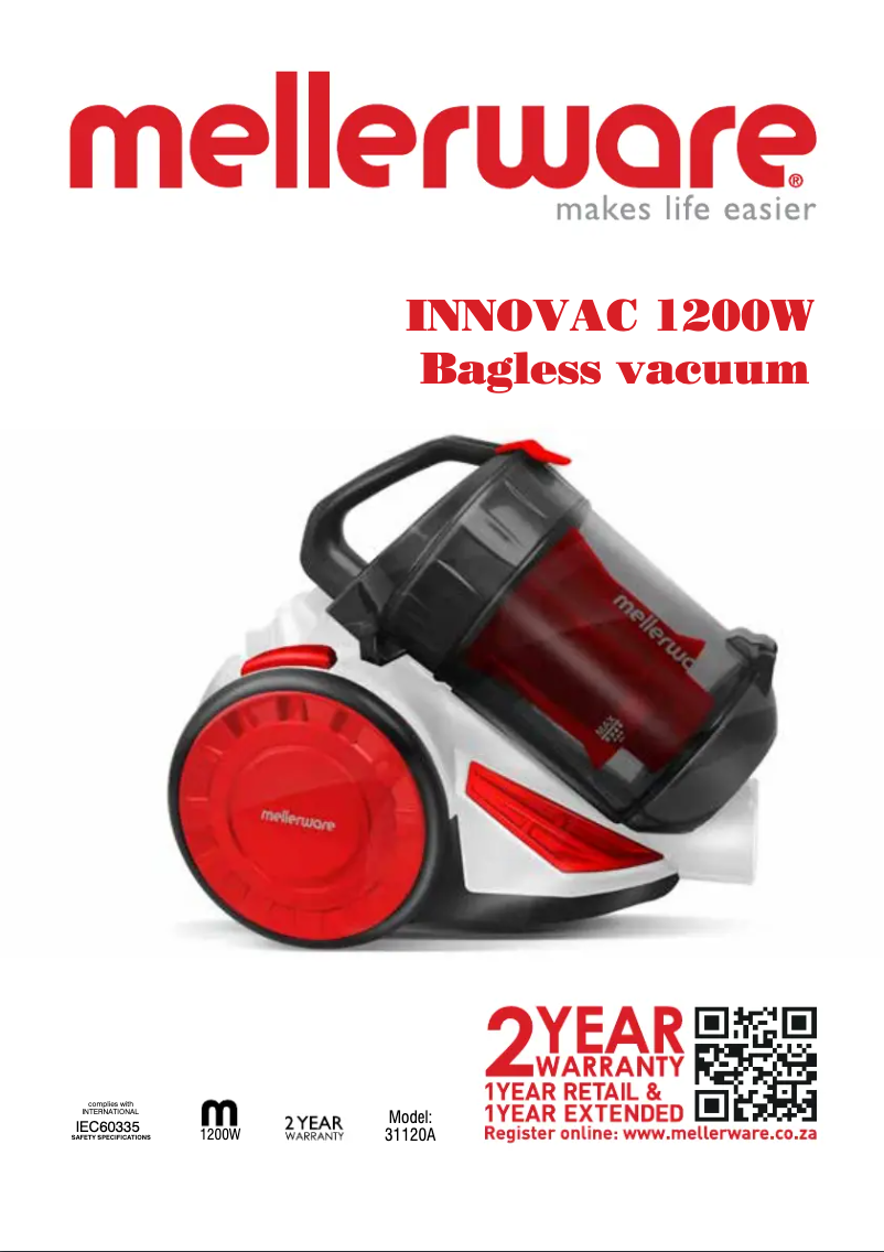 First page image of the manual for Innovac 31120A