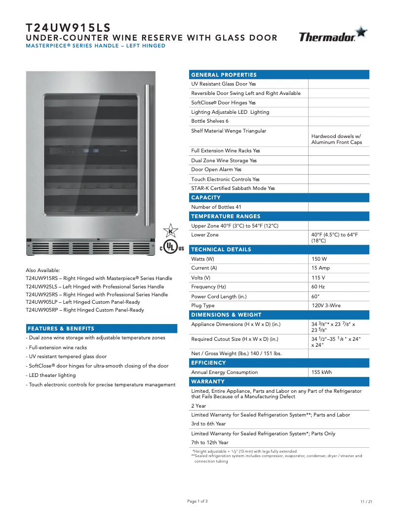 First page image of the manual for T24UW915LS