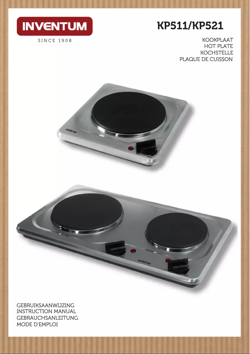 First page image of the manual for KP511