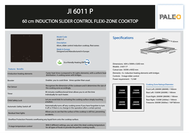 First page image of the manual for JI 6011