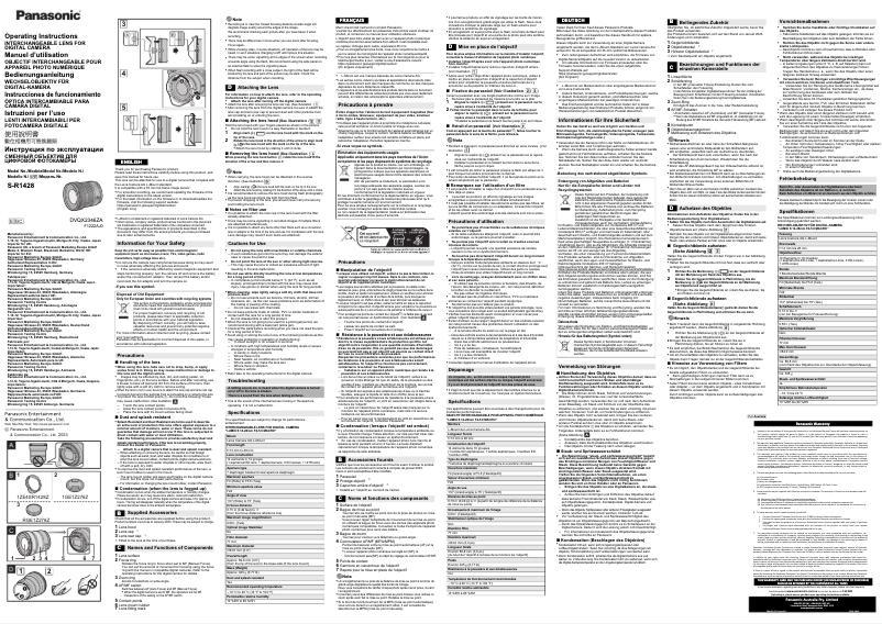 First page image of the manual for S-R1428