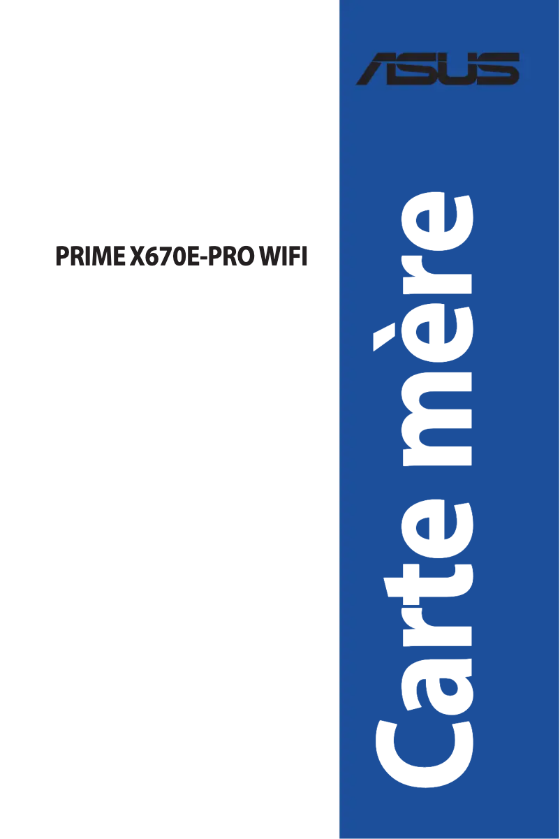 First page image of the manual for PRIME X670E-PRO WIFI
