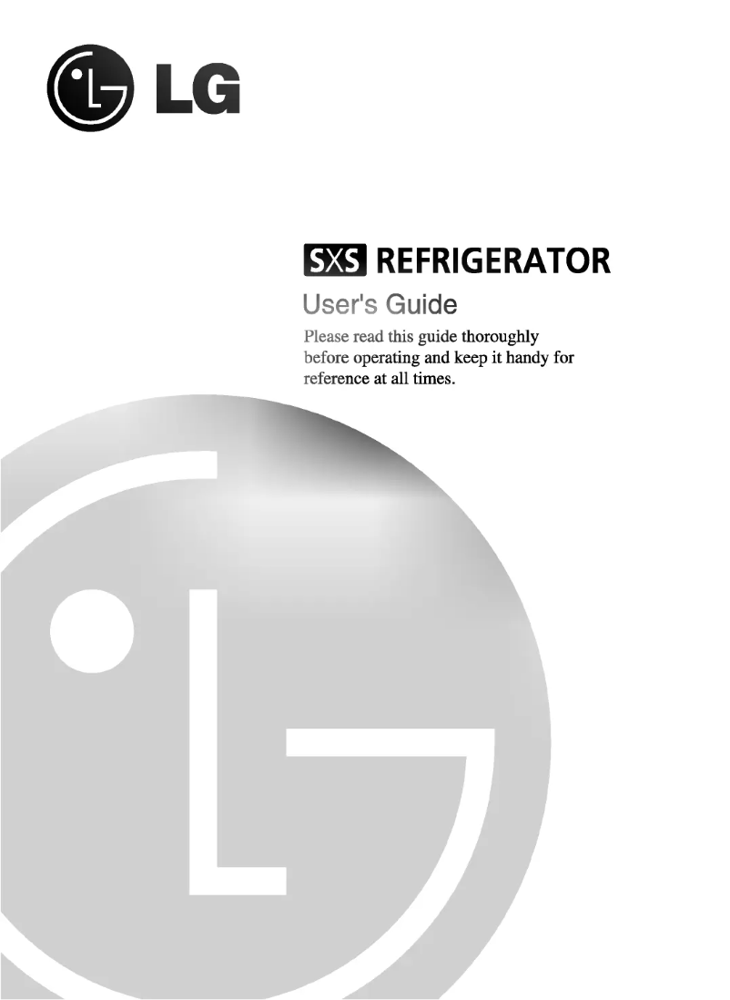 First page image of the manual for GR-L207GTZ