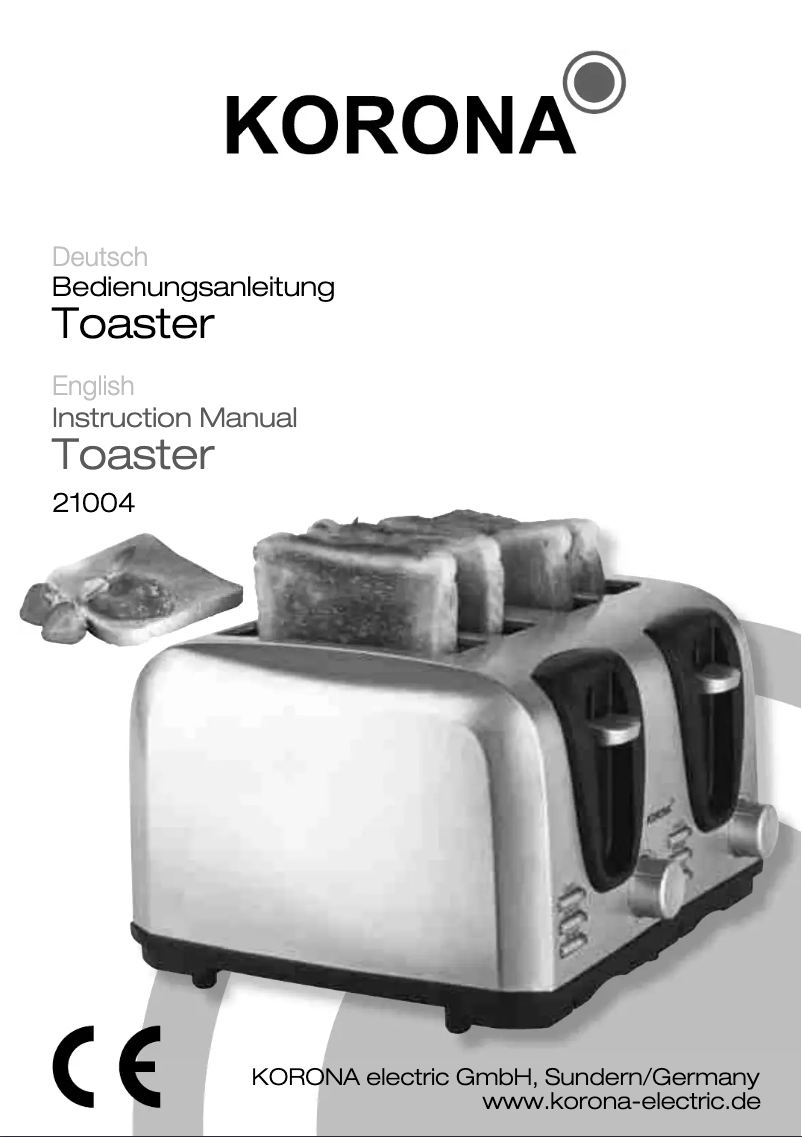 First page image of the manual for 21004