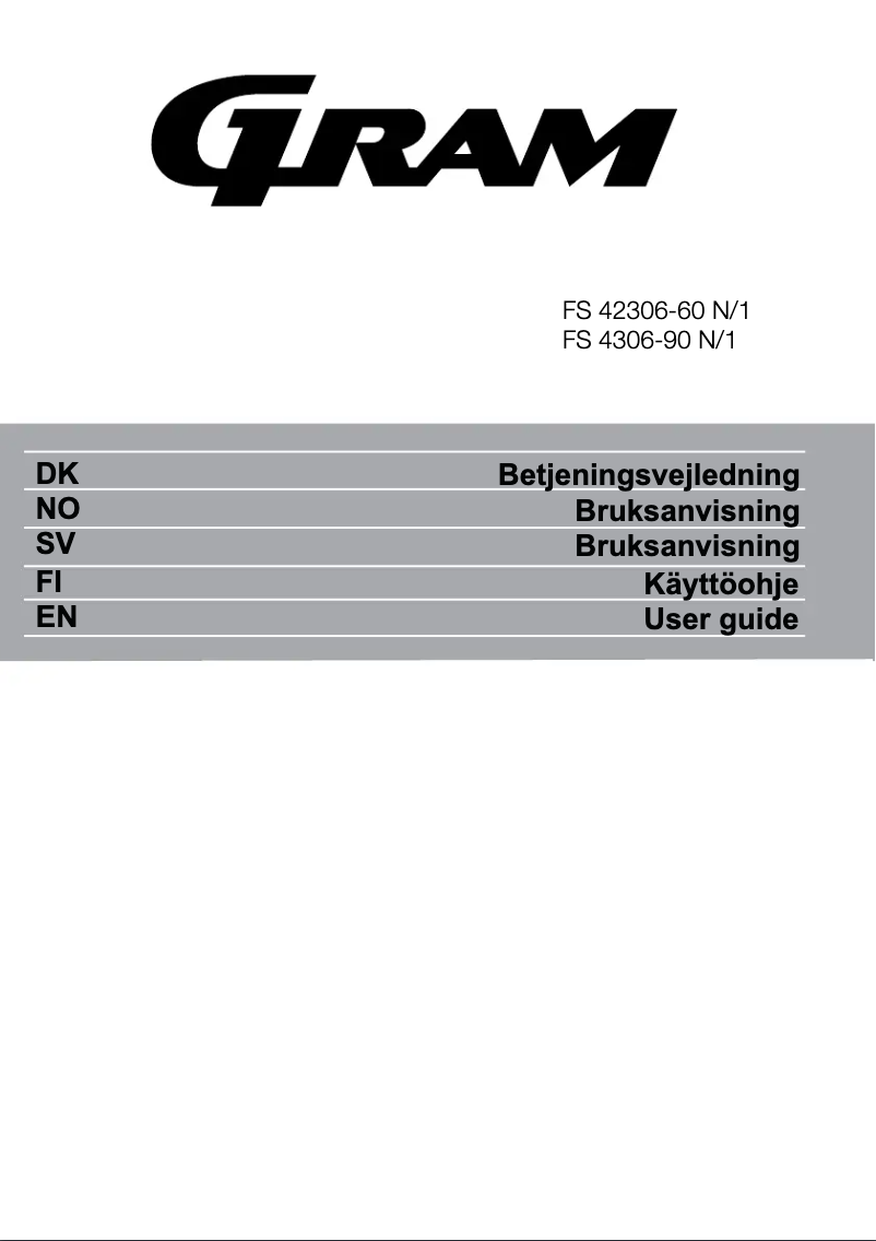 First page image of the manual for FS 42306-60 N/1