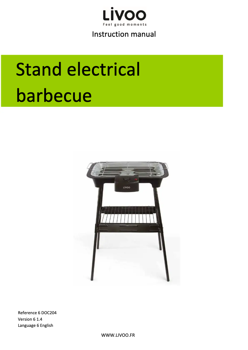 Page 1 de la notice Manuel utilisateur Livoo DOC204