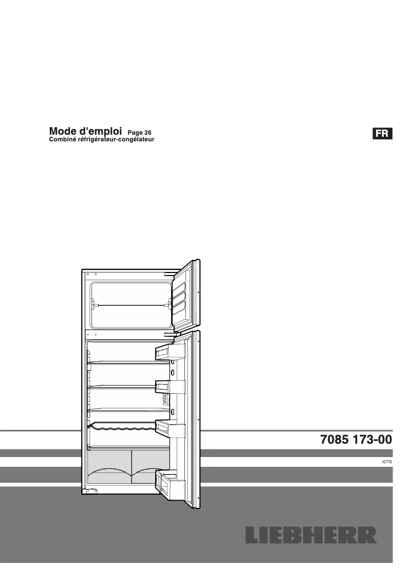 Page 1 of the manual User Manual Liebherr ICTS 2231