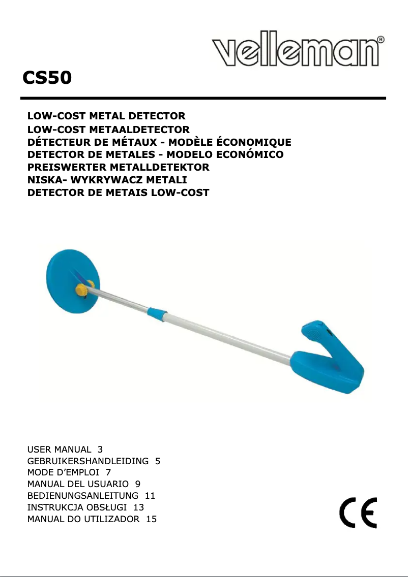 First page image of the manual for CS50