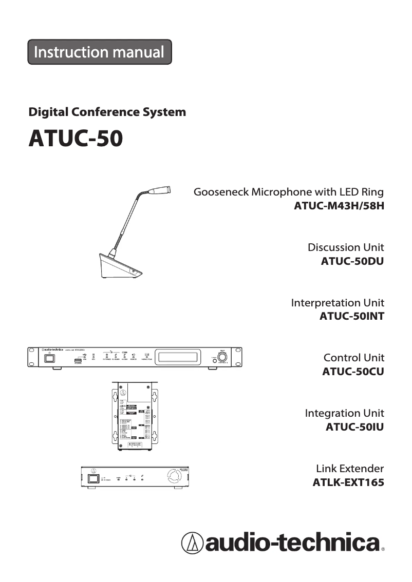 Page 1 of the manual Technical Sheet Audio-Technica ATUC-50