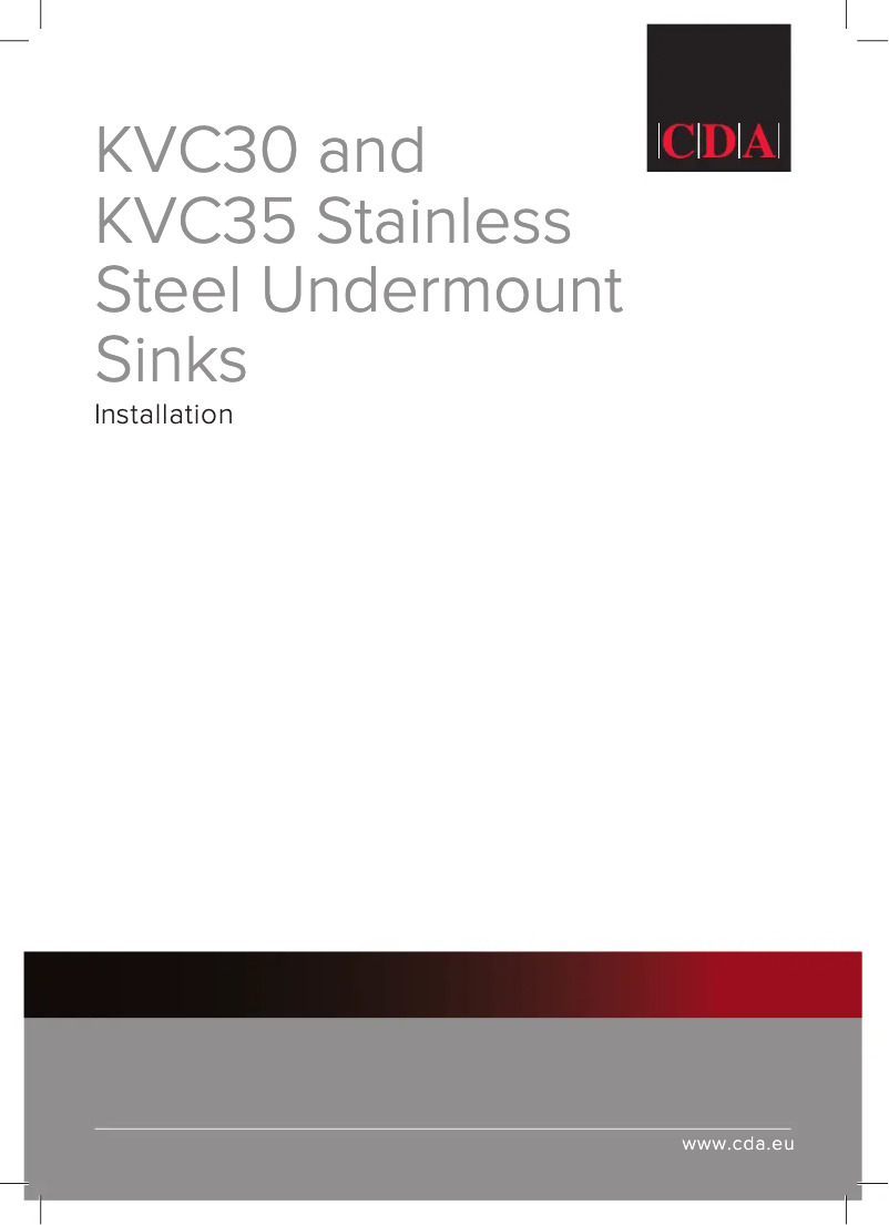 Page 1 of the manual User Manual CDA KVC35RSS