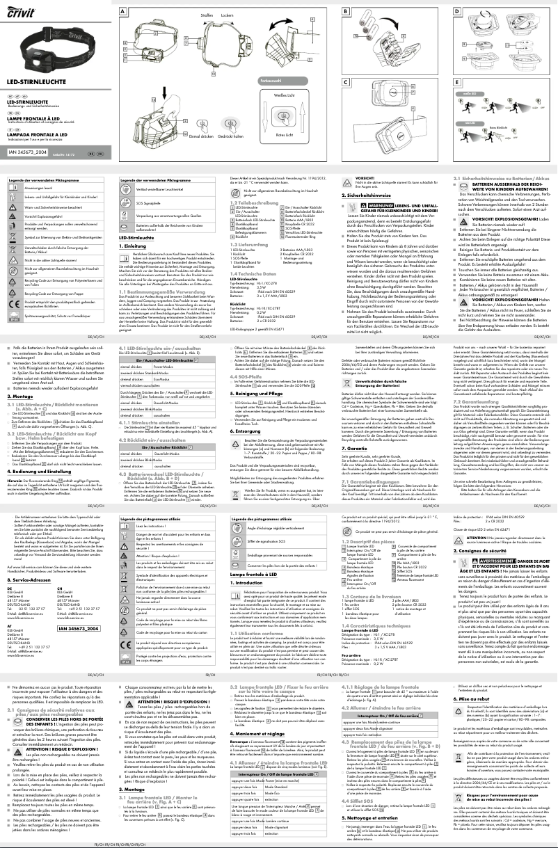 First page image of the manual for IAN 345673