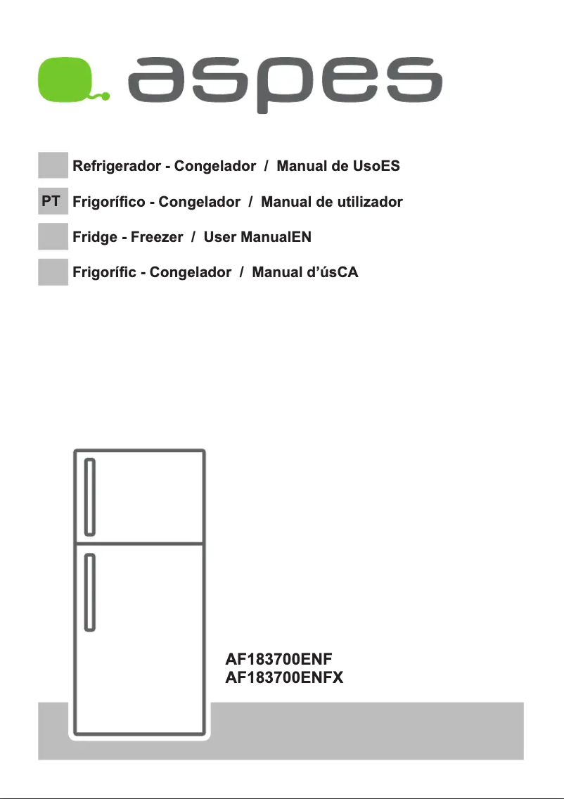 First page image of the manual for AF183700ENF