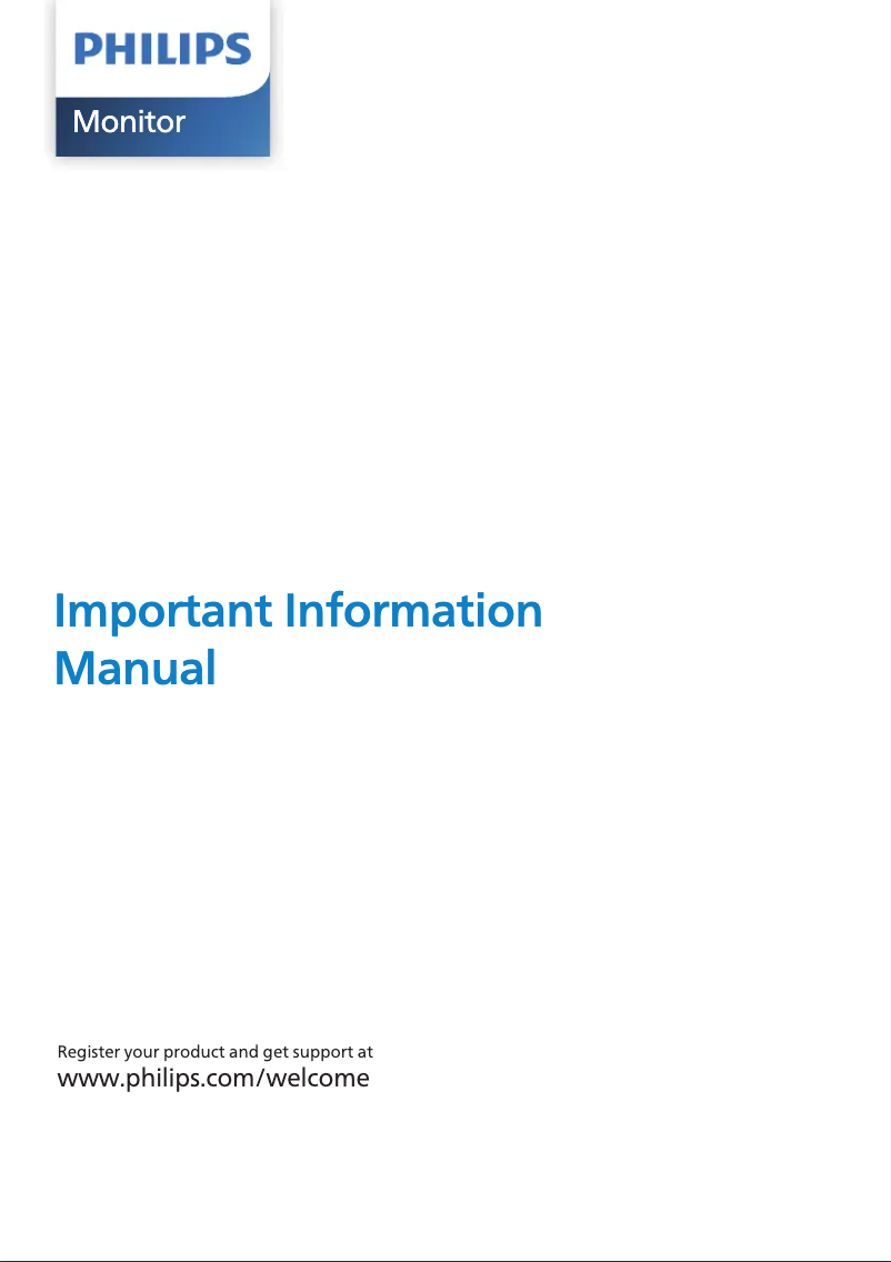 Page 1 of the manual User Manual Philips Brilliance 278C4QHSN