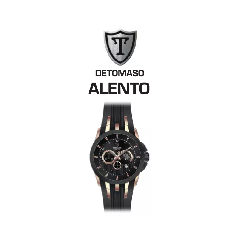 Page 1 of the manual User Manual Detomaso Alento