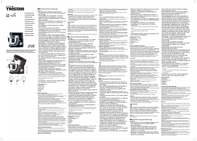 First page image of the manual for MX-4194PRP