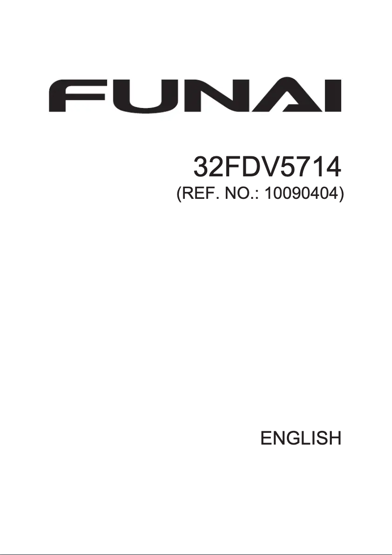 Page 1 of the manual User Manual Funai 32FDV5714