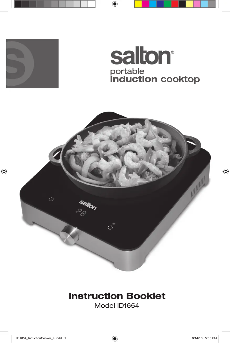 Page 1 of the manual User Manual Salton ID1654