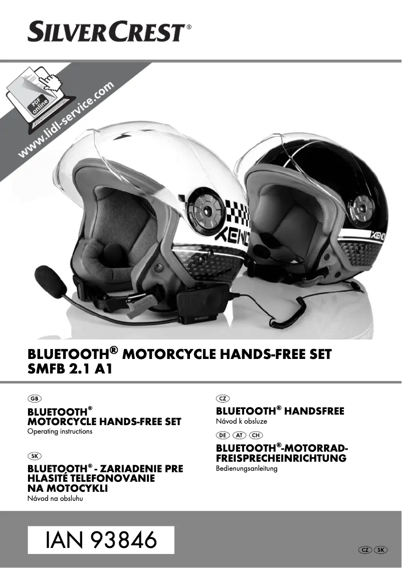 First page image of the manual for SMFB 2.1 A1