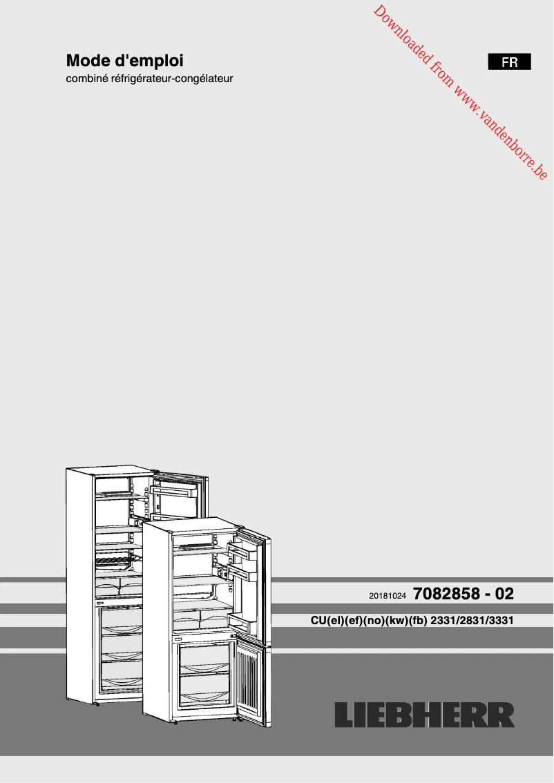 First page image of the manual for CUel 3331