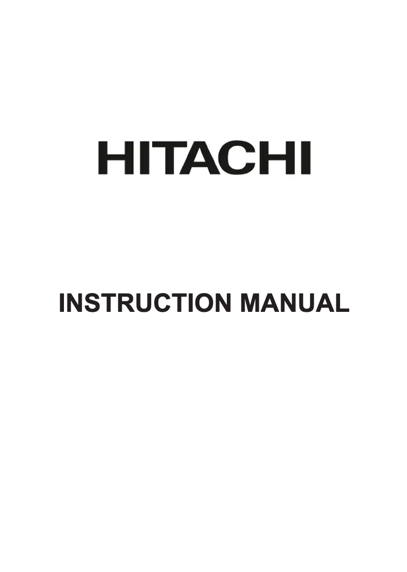 Page 1 of the manual User Manual Hitachi 32HAE2252