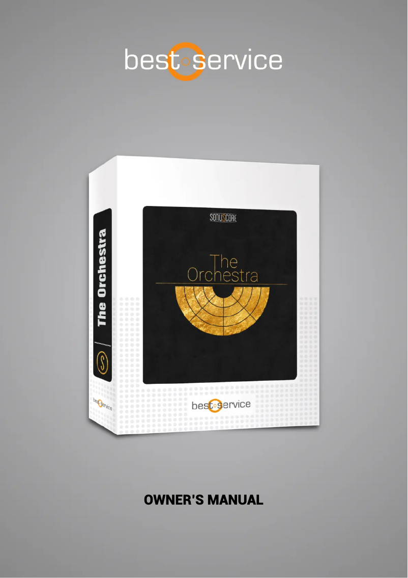 Page 1 of the manual User Manual Best Service The Orchestra