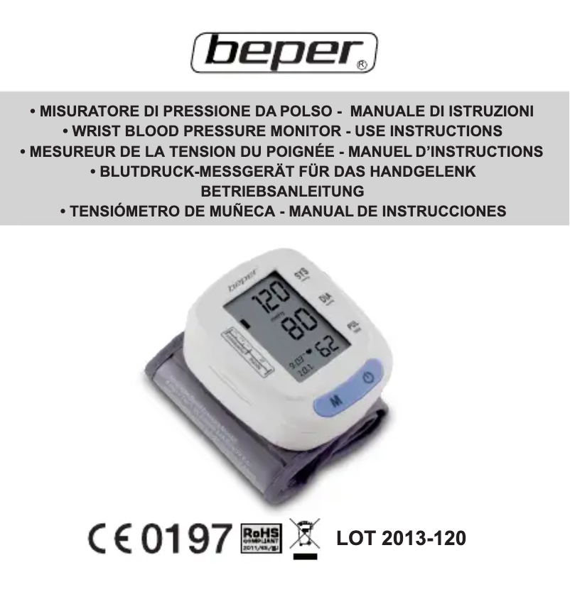 Page 1 of the manual User Manual Beper 40.121