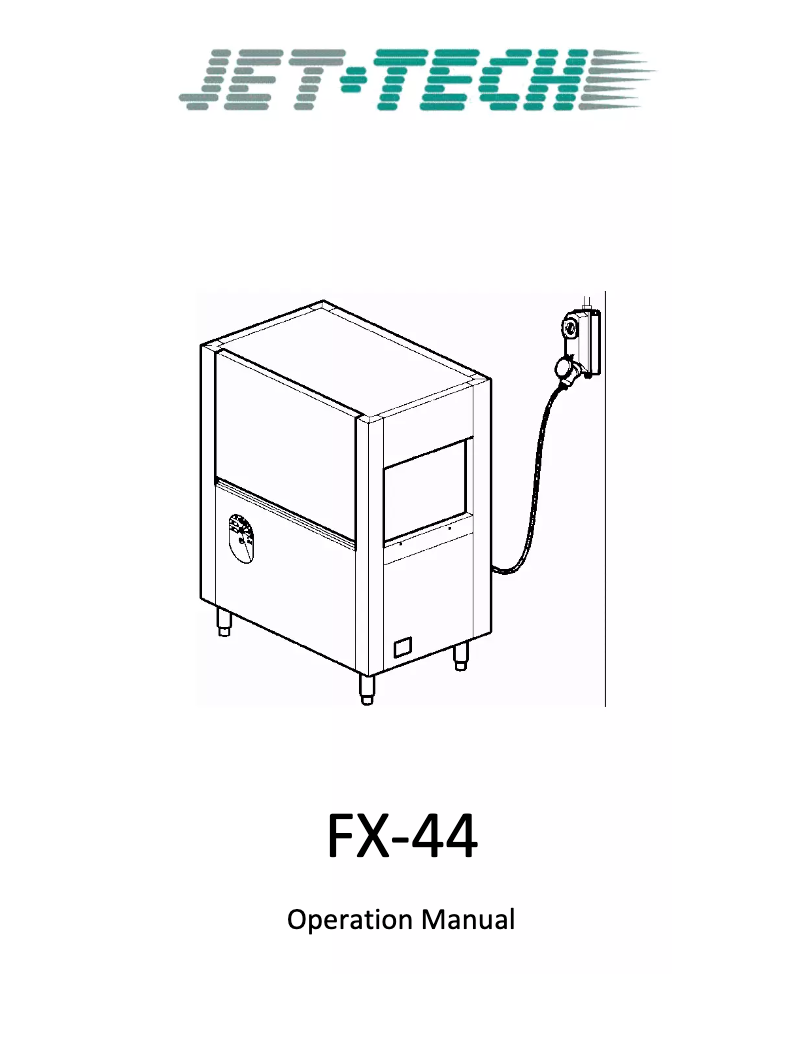 First page image of the manual for FX-44