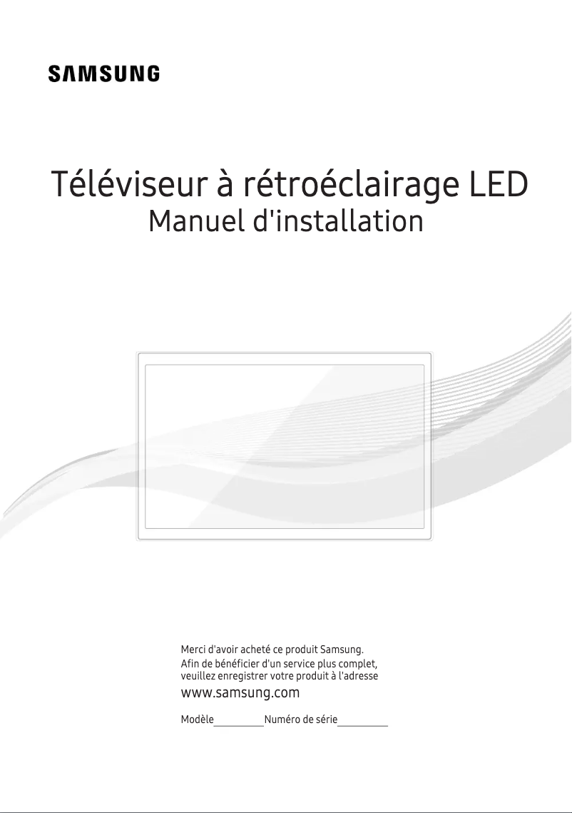 Page 1 of the manual Instruction Manual Samsung HG49EE590HK