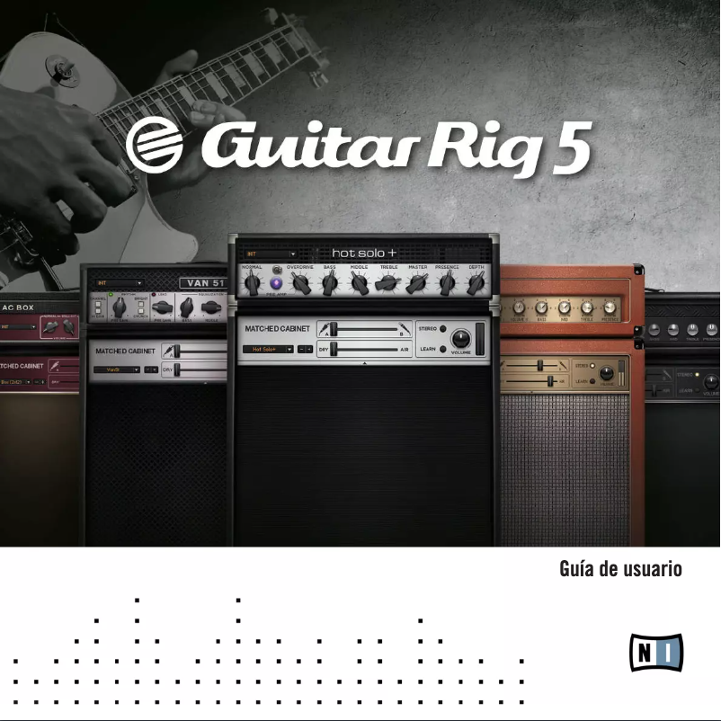 First page image of the manual for Guitar Rig 5