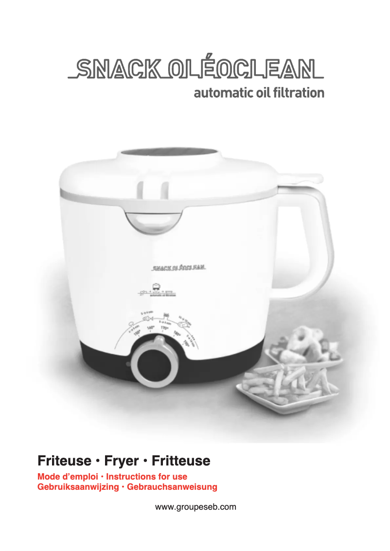 Page 1 of the manual User Manual Tefal Snack Oleoclean FA700131