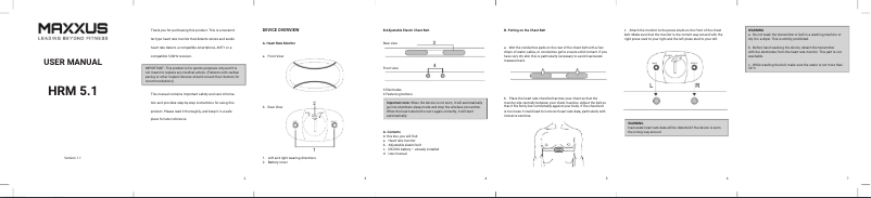 First page image of the manual for HRM 5.1