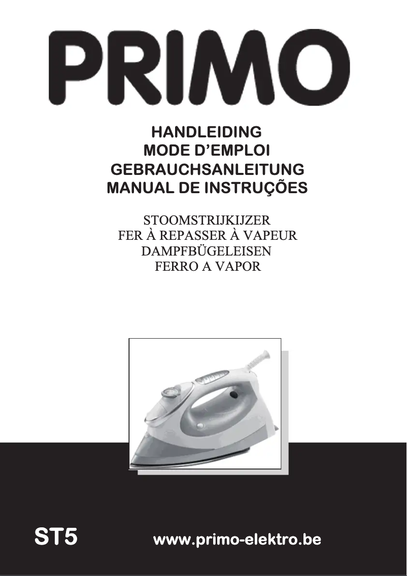 Page 1 of the manual User Manual Primo ST5