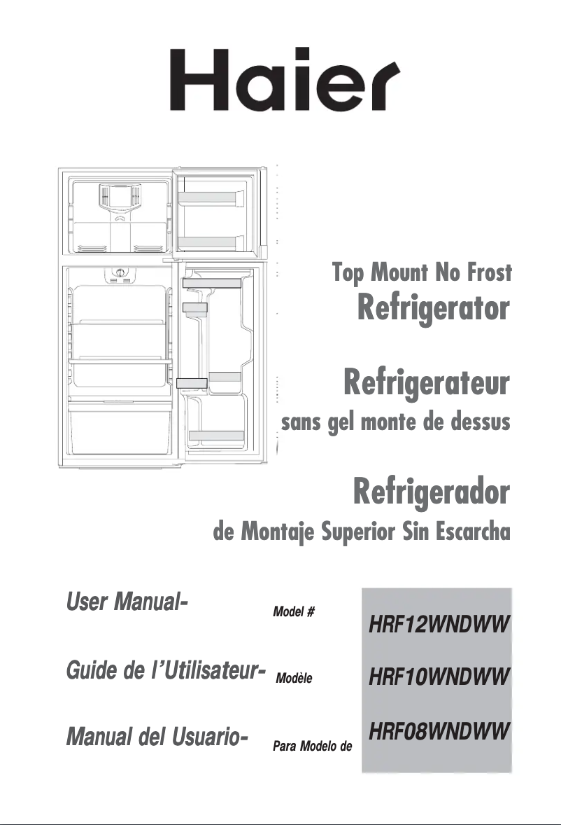 Page 1 of the manual User Manual Haier HRF10WNDWW