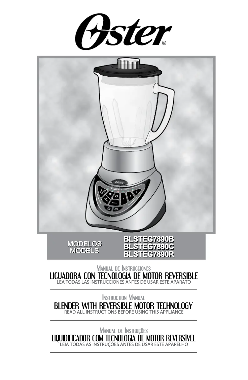 First page image of the manual for BLSTEG7890R