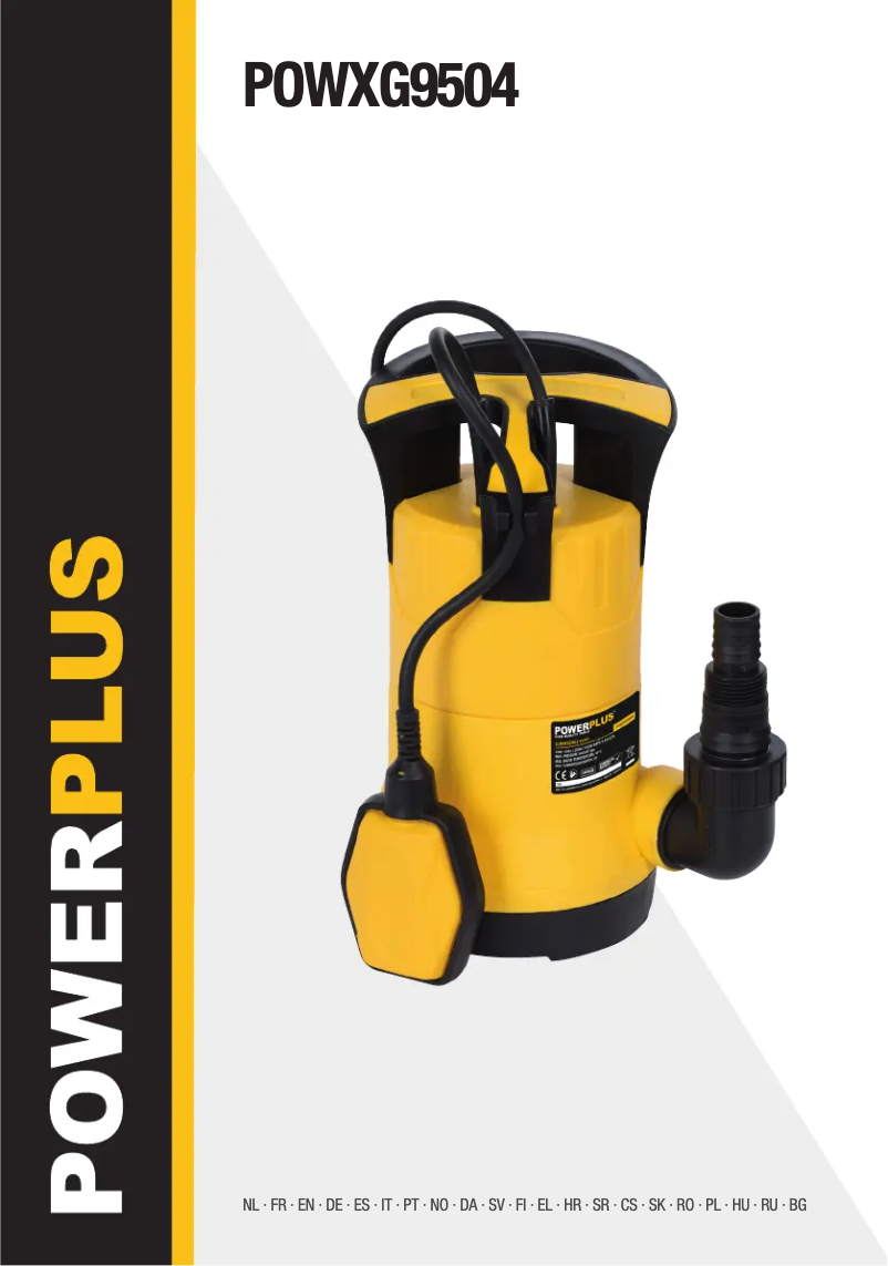 First page image of the manual for POWXG9504