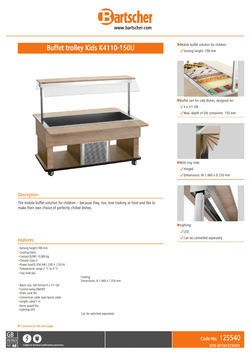 First page image of the manual for K4110-150U